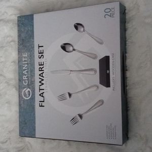 Granite 20pc Flatware, Stainless Steel
